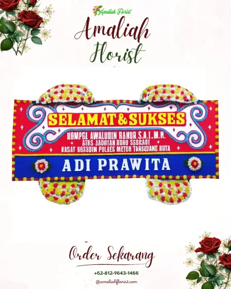 Papan Bunga Ucapan Selamat Watusomo